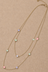 Collier chaîne en or avec pierres pastel