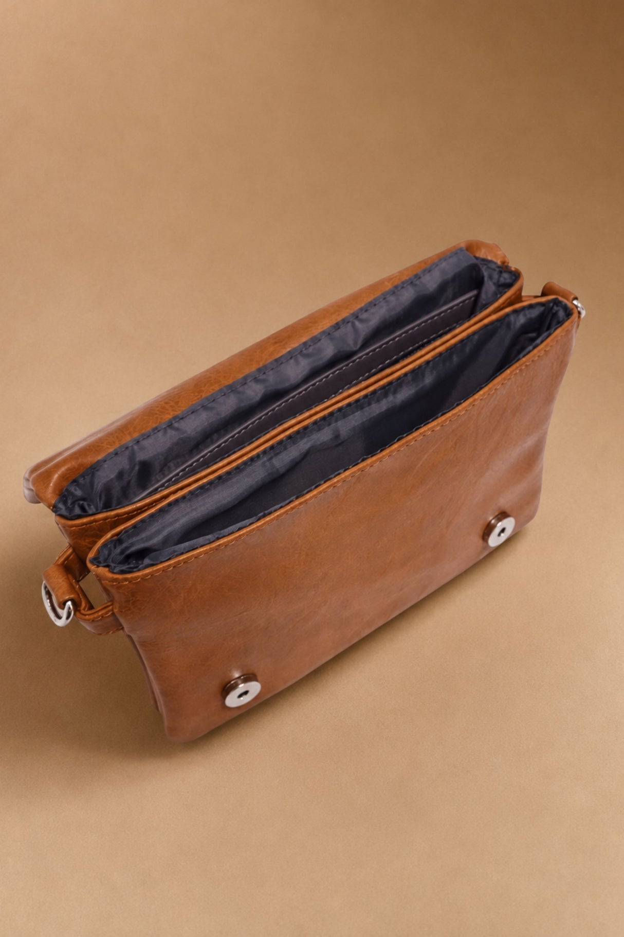 Lila Crossbody Bag Flap Convertible Vegan Leather