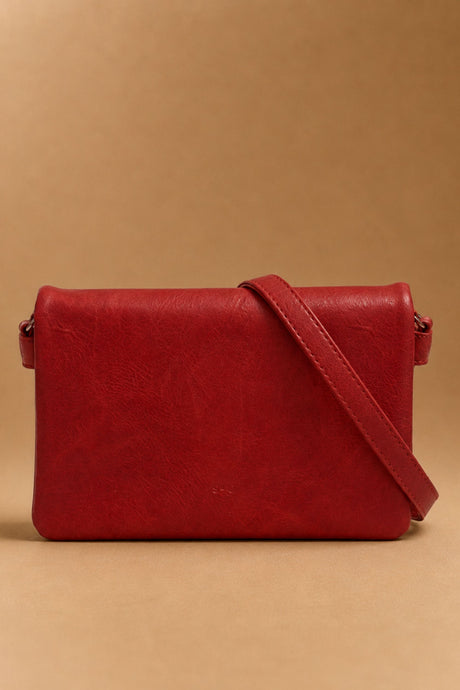 Lila Crossbody Bag Flap Convertible Vegan Leather