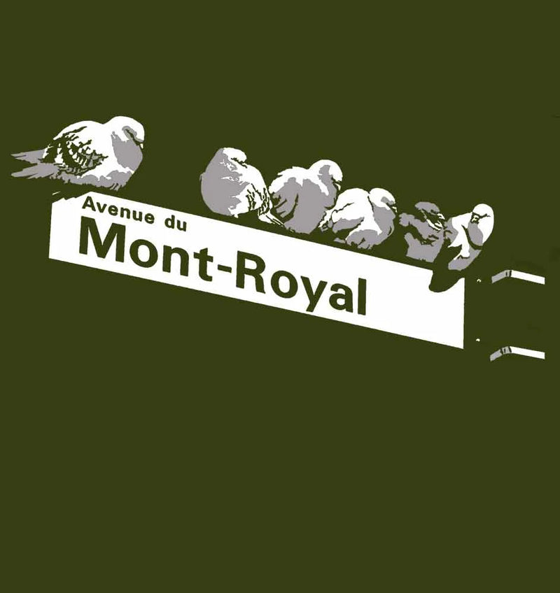 Avenue du Mont-Royal Vert Foncé T-Shirt Pour Homme