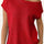 Nina Pullover Sweater Off Shoulder Short Sleeves Solid - Onze Montreal Red / S Sold by Ô-MARCHÉ Seller