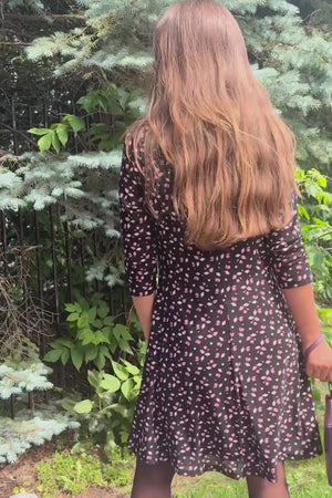 Robe évasée extensible à imprimé floral Daisie