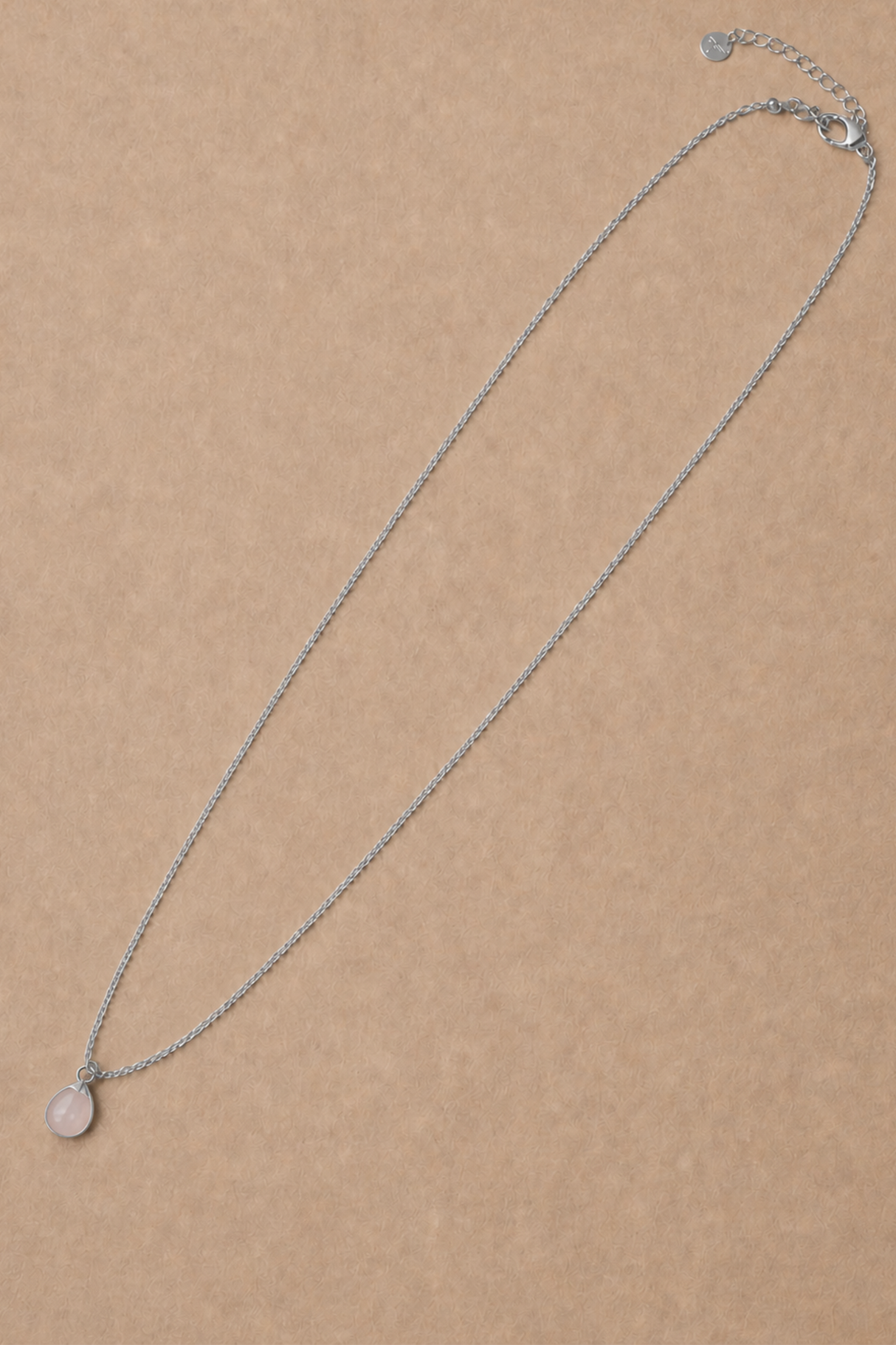 Semi-Precious Stone Drop Pendant Necklace - Magnesite