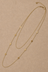 Shapes Double Strand Long Chain Necklace - Gold Plated