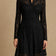 Skylar black stretch lace shirt dress front view
