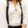 Suspenders Elastic Women's Adjustable - Onze Montreal Black Onze Montreal