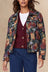 Tatiana women's floral jacquard jacket – front view