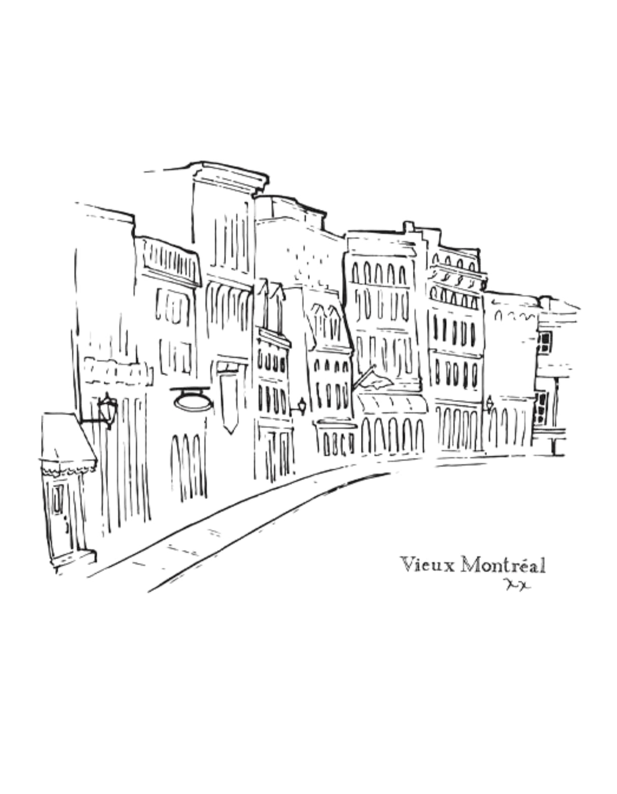 Art Print - Vieux Montreal - Onze Montreal Default Title Onze Montreal