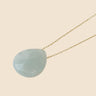 Necklace Teardrop Stone Gold Chain - Onze Montreal