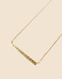 Necklace Textured Rectangular Pendent Chain - Onze Montreal