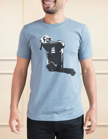 Raccoon T-Shirt Men Blue - Onze Montreal
