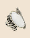 Ring Antique Oval White Shell Inlay - Onze Montreal