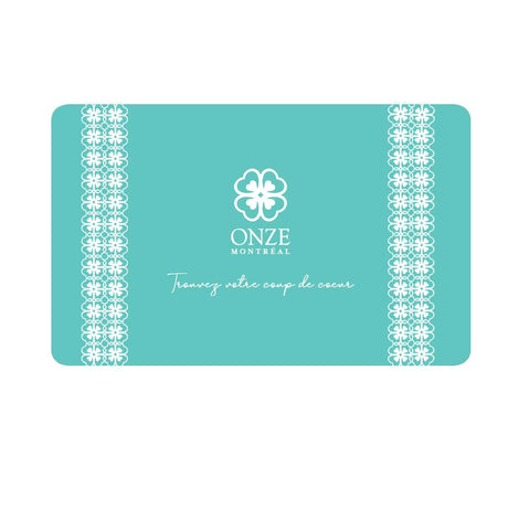 Digital Online Gift Card - Onze Montreal $25.00 ONZE MONTREAL Gift Cards