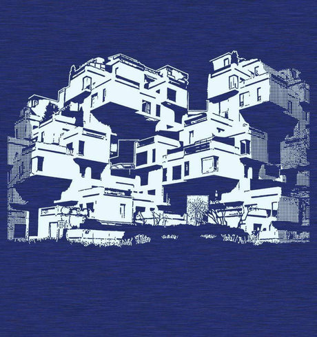 Habitat 67 T-Shirt Men Navy - Onze Montreal